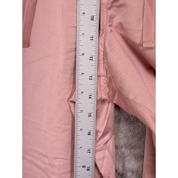 Anthropologie Pants 32 Womens Pilcro Pink Parachute Cargo Wide Leg - Picture 4 of 7